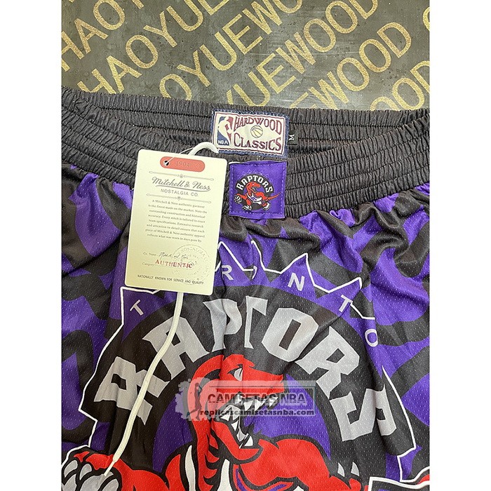 Pantalone Toronto Raptors Mitchell & Ness Negro Violeta